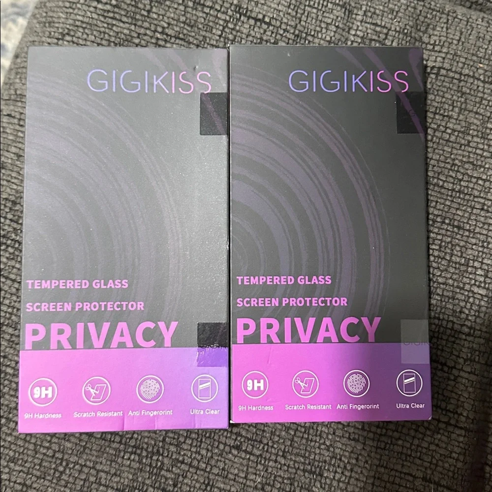 GIGIKISS Privacy Screen Protector - purple. 6.1 in set of 2